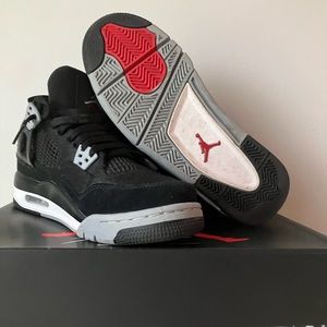 Air Jordan 4 black canvas